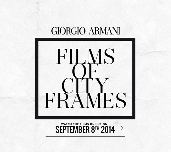 阿玛尼「Films of City Frames」影像作品曝光