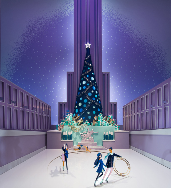 蒂芙尼2014圣诞橱窗温情揭幕 妙趣穿越梦幻时光