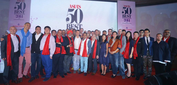 「亚洲50最佳餐厅」名单将于2015年3月9日揭晓