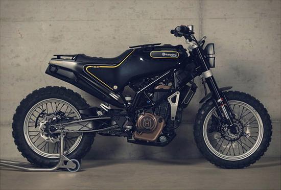 2014年米兰车展上的黑白箭概念摩托车