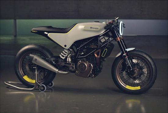 2014年米兰车展上的黑白箭概念摩托车