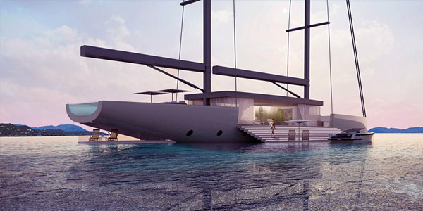 Lujac Desautel 设计玻璃概念帆船Salt