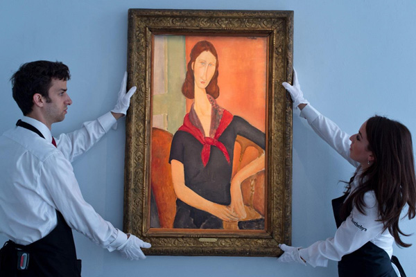 伦敦苏富比6月将拍卖莫迪里安尼肖像画杰作