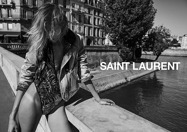 安雅·卢比可代言Saint Laurent春夏广告