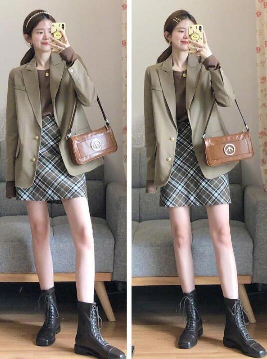 西装外套 半身裙