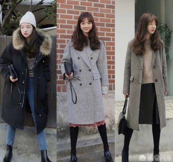 上衣搭配羽绒衣