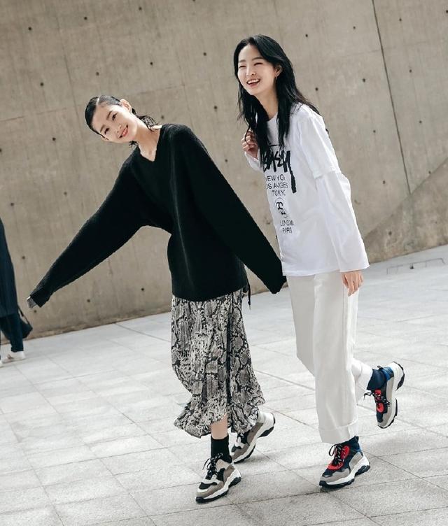 毛衣 印花半身裙 休闲裤