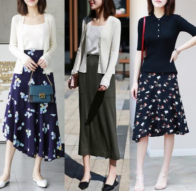 半身裙 针织开衫