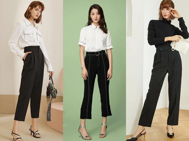 西装烟管裤 西装阔腿裤 西装直筒裤