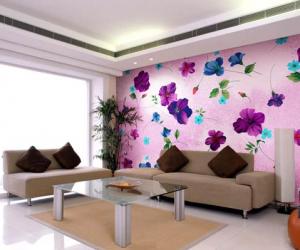 炫丽壁纸营造浪漫家居 温馨田园风尚小窝(组图)