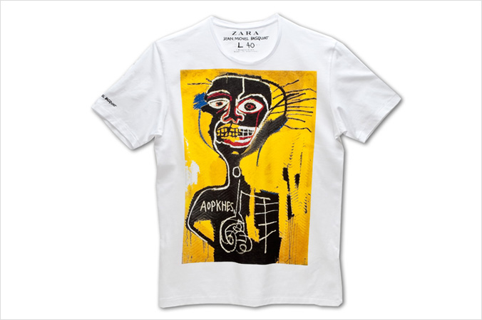 涂鸦热潮 zara推出5款特别印花涂鸦t-shirt系列