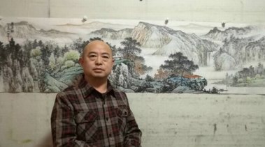 中原人物----电视台专访画家林德坤国画山水画品赏