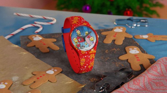 斯沃琪推出两款圣诞节腕表，为The Simpsons粉丝献上节日好礼