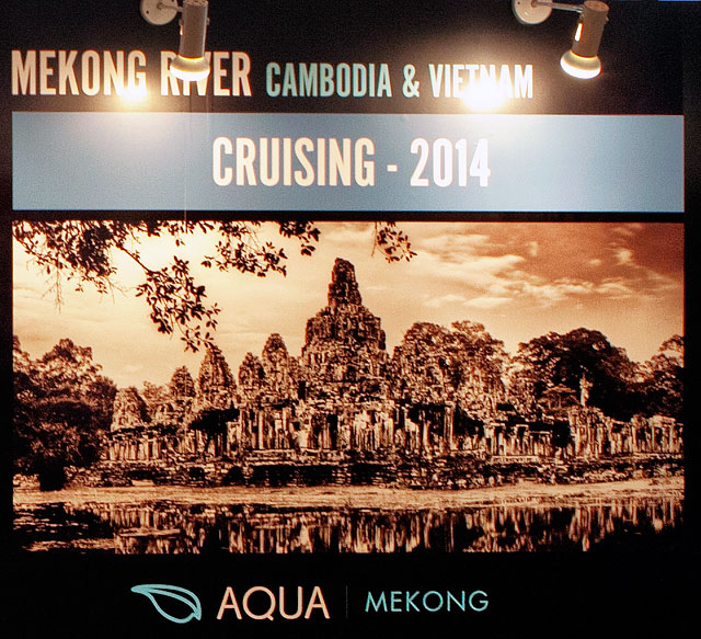 Aqua Expeditions 关于湄公河项目的宣传海报