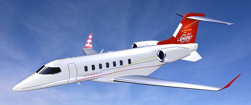 庞巴迪全新商务喷气机里尔85(Bombardier Learjet 85)
