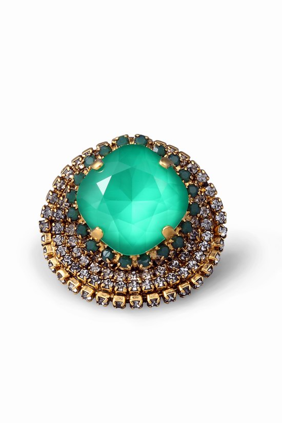 (Erickson Beamon)时尚水晶戒指,高品质艺术时尚珠宝首饰