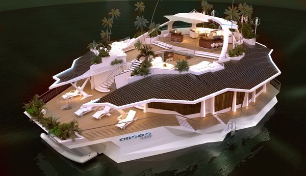欧尔绍什岛(Orsos Islands)——奥企业造豪华游艇似漂浮岛屿 成本千万美金