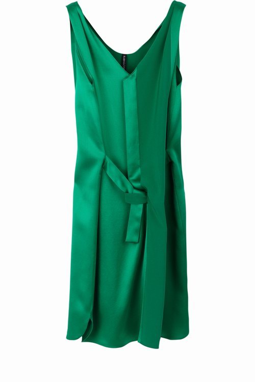 Rubin & Chapelle 时尚翡翠绿色丝绸连衣裙_Rubin & Chapelle服饰品牌2012年新款女装