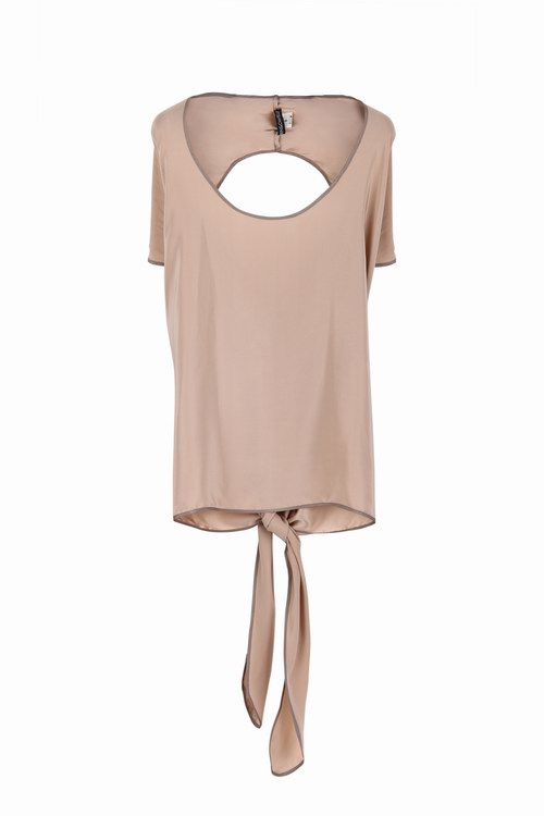 Rubin & Chapelle 时尚裸色裸背罩衫_Rubin & Chapelle服饰品牌2012年新款女装