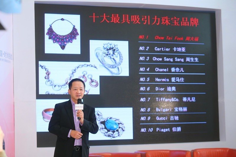 时尚传媒集团总裁刘江发布2012中国最具吸引力五大类奢侈品品牌排行榜