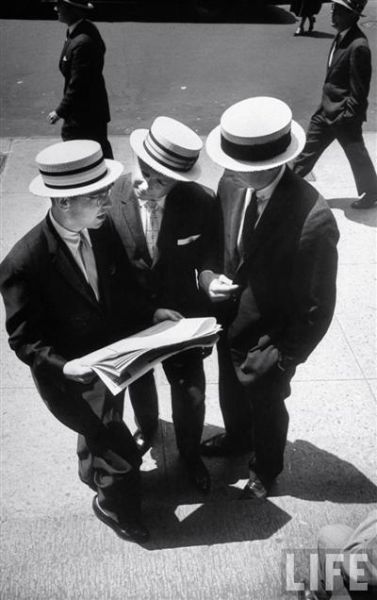 20世纪40年代 Straw Hat平檐草帽