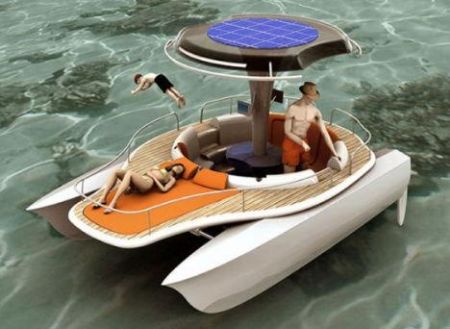 太阳能脚踏船
