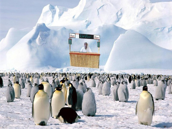 「全球兰姆酒」品牌大使Ian Burrell 在南极建立酒吧