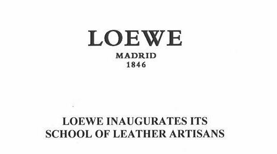 Loewe（罗威）开办皮革技师学校