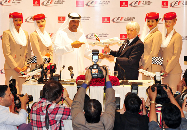 阿联酋航空成为一级方程式锦标赛全球合作伙伴