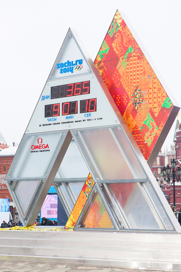 9座欧米茄倒计时钟细数分秒迎接第22届冬奥会的到来