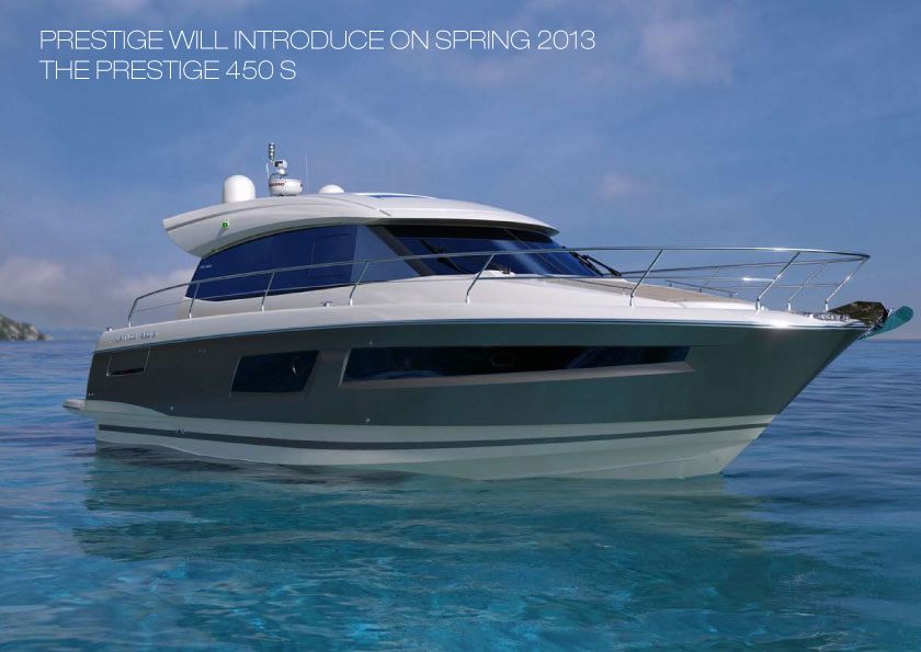 Jeanneau亚诺品牌将于2013年春发布Prestige 450S游艇