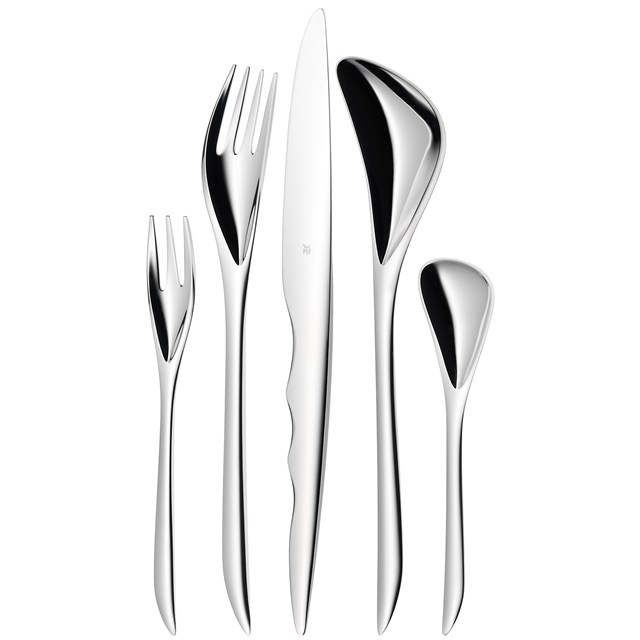 极具动感的Zaha刀叉餐具 德国厨具品牌WMF艺术打造